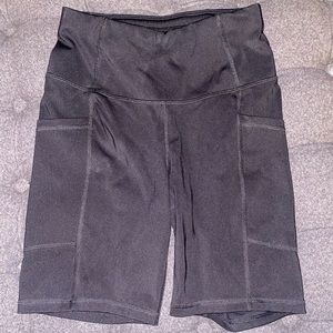 All in Motion XS Biker Shorts - Black - Stretchy material